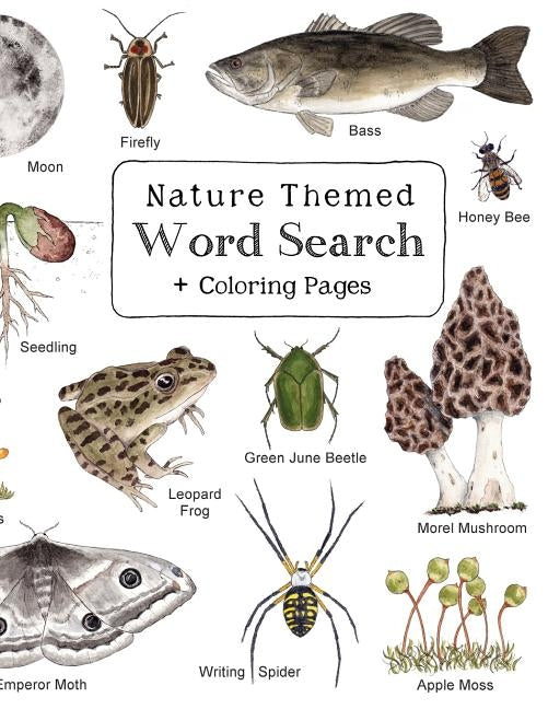 Nature Themed Word Search: Nature Inspired Word Search Book with 64 Puzzles and Bonus Coloring Pages for Kids ages 7 and Up by Cantrell, Alice M.