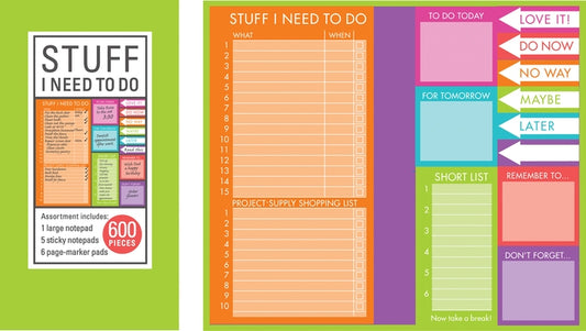 Book of Sticky Notes: Stuff I Need to Do - Brights by New Seasons