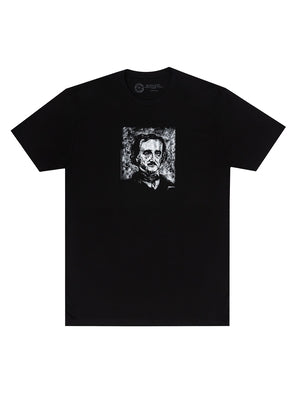 Edgar Allan Poe Melancholy Unisex T-Shirt Large by Out of Print