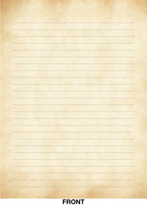 Vintage Parchment Boxed Stationery (30 Sheets, 24 Envelopes) by 