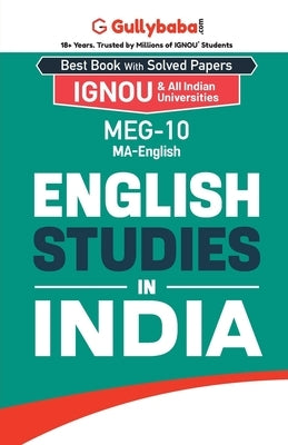 MEG-10 English Studies in India by Chug, Kapila Gogia