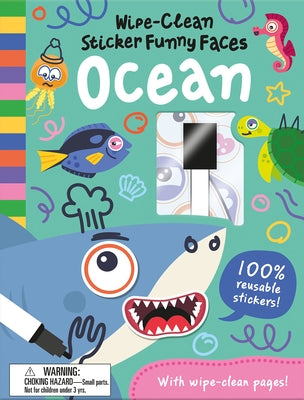 Wipe-Clean Sticker Funny Faces Ocean by Abbott, Rob