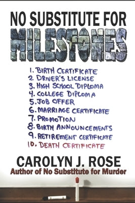 No Substitute for Milestones by Rose, Carolyn J.
