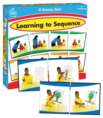 Learning to Sequence 4-Scene Sets: 12 Picture Stories! by Carson Dellosa Education