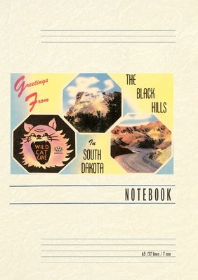 Vintage Lined Notebook Greetings from The Black Hills by Found Image Press