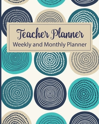 Teacher Planner Weekly and Monthly Planner: Undated Academic Year Calendar Lesson Planner and Organizer with Rose Gold and White Cover, Includes Adult by Emporium, Planner