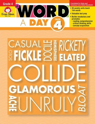 A Word a Day, Grade 4 Teacher Edition by Evan-Moor Corporation