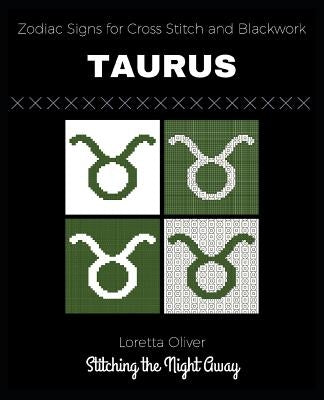 Taurus Zodiac Cross Stitch and Blackwork Pattern Set by Oliver, Loretta