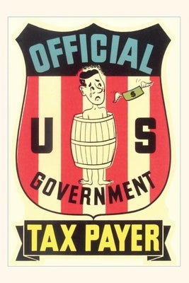 Vintage Journal Impoverished Taxpayer in Barrel by Found Image Press
