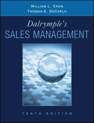 Dalrymple's Sales Management: Concepts and Cases by Cron, William L.