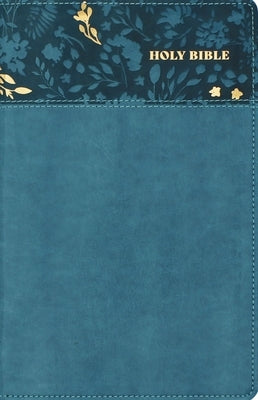 Nasb, Personal Size Bible, Large Print, Leathersoft, Teal, Red Letter, 1995 Text, Comfort Print by Zondervan