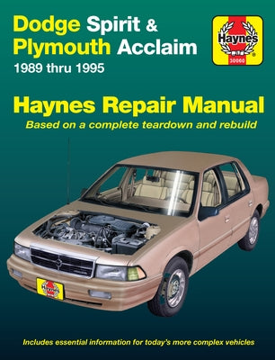 Dodge Spirit & Plymouth Acclaim 1989-95 by Haynes, J. H.