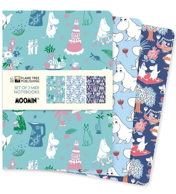 Moomin Classics Set of 3 MIDI Notebooks by Flame Tree Studio