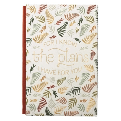 Large Hardcover Journal for I Know the Plans, Quarter Bound, Linen Spine by Christian Art Gifts