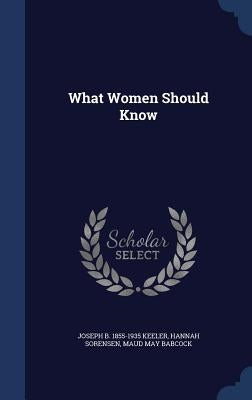 What Women Should Know by Keeler, Joseph B. 1855-1935