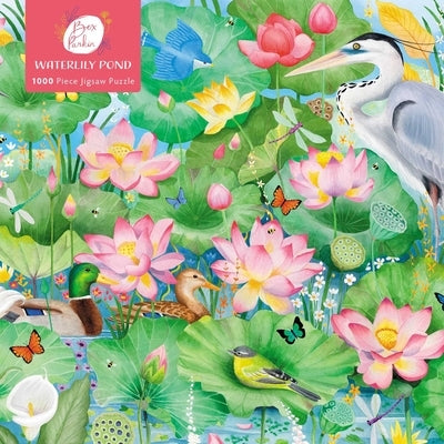 Adult Jigsaw Puzzle: Bex Parkin: Waterlily Pond: 1000-Piece Jigsaw Puzzles by Flame Tree Studio