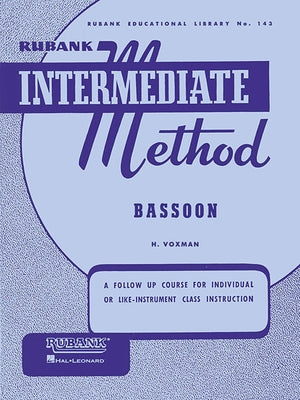 Rubank Intermediate Method - Bassoon by Voxman, H.