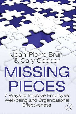 Missing Pieces: 7 Ways to Improve Employee Well-Being and Organizational Effectiveness by Brun, J.
