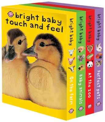 Bright Baby Touch & Feel Boxed Set: On the Farm, Baby Animals, at the Zoo and Perfect Pets by Priddy, Roger