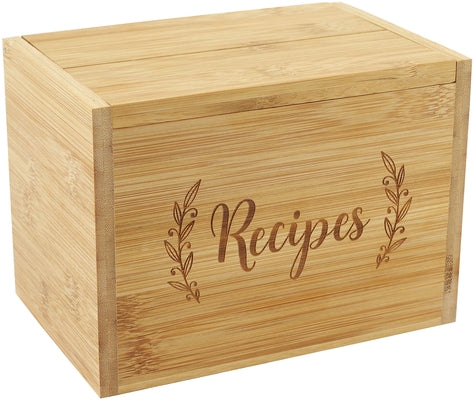 Bamboo Recipe Box Set by Peter Pauper Press Inc