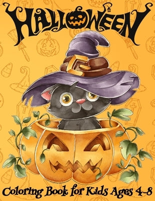 Halloween Coloring Book for Kids Ages 4-8: Spooky and Fun Coloring Book for Girls and Boys Cute Designs of Monsters, Zombies, Witches, Pumpkins, Jack- by Fun Designs, Mezzo