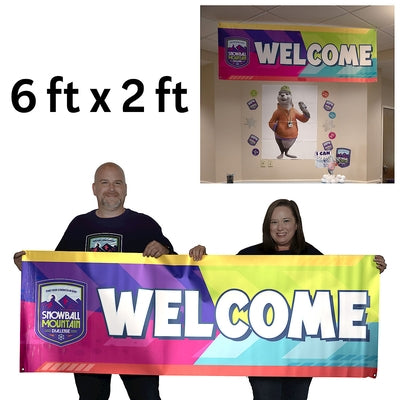 Vbs 2026 Snowball Mountain Challenge Welcome Banner: Find Your Strength in God by Cokesbury