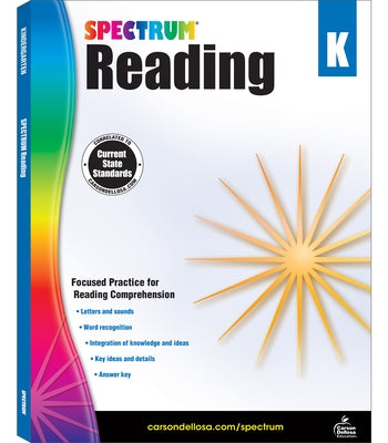Spectrum Reading Workbook, Grade K by Spectrum