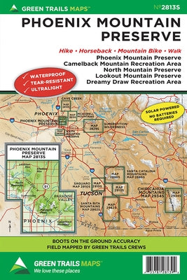 Phoenix Mountain Preserve, AZ No. 2813s by Maps, Green Trails