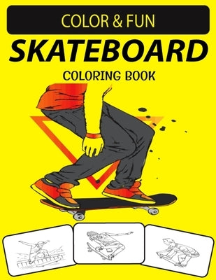 Skateboard Coloring Book: Fantastic Skateboard Coloring Book for Adults by Press House, Black Rose