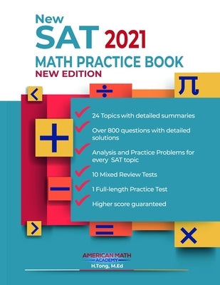 New SAT 2021 Math Practice Book by Academy, American Math