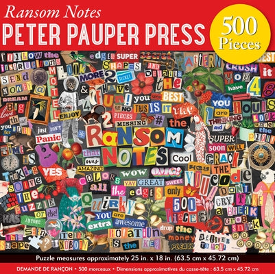 Ransom Notes 500-Piece Jigsaw Puzzle by Peter Pauper Press Inc