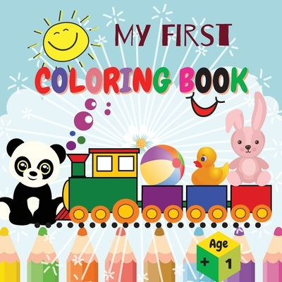 My first Coloring Book: Amazing Children's Book with Cute & Simple 40 Pictures to Learn vocabulary and Coloring Skills For Toddlers & Kids Ear by Daisy, Adil