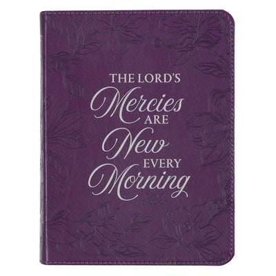 Journal Handy Purple His Mercies Lam. 3:22-23 by Christian Art Gifts