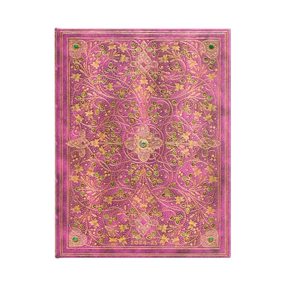 Paperblanks 2024-2025 Weekly Planner Diamond Jubilee Sangorski & Sutcliffe 18-Month Ultra Vertical Elastic Band 208 Pg 80 GSM by Paperblanks