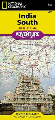 India South Map by National Geographic Maps