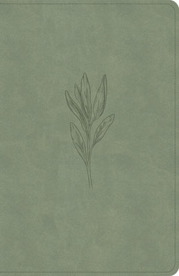 NASB Large Print Personal Size Reference Bible, Sage Suedesoft Leathertouch, Indexed by Holman Bible Publishers