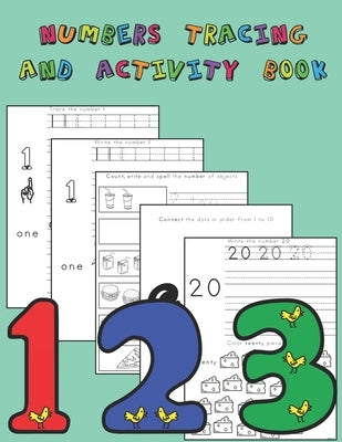 Number Tracing and Activity Book: Counting, Tracing, Writing, Reading, Matching Activities for Preschool through Kindergarten by Press, Mathware