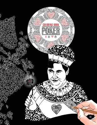 Coloring Book of Poker by Moustache, Madame, Jr.