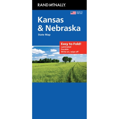 Rand McNally Easy to Fold: Kansas/Nebraska State Laminated Map by Rand McNally