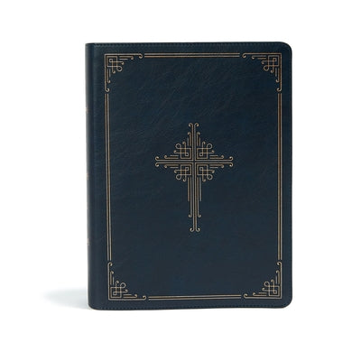 CSB Ancient Faith Study Bible, Navy Leathertouch: Black Letter, Church Fathers, Study Notes and Commentary, Ribbon Marker, Sewn Binding, Easy-To-Read by Csb Bibles by Holman