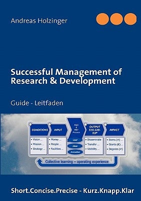Successful Management of Research & Development by Holzinger, Andreas