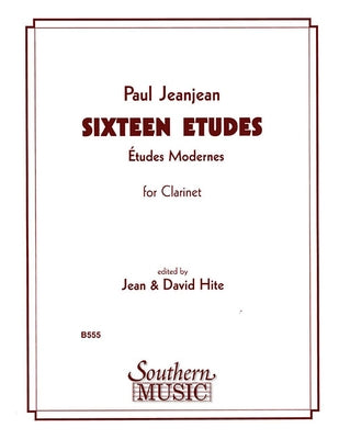 16 Etudes: Clarinet by Jeanjean, Paul