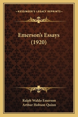 Emerson's Essays (1920) by Emerson, Ralph Waldo