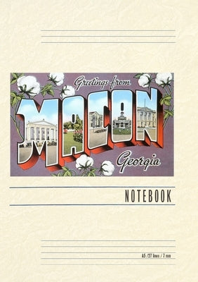 Vintage Lined Notebook Greetings from Macon, Georgia by Found Image Press