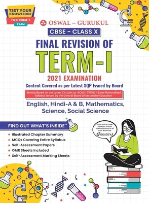 CBSE Final Revision Guide for subjects: Term I Class 10 2021 Examination by Oswal