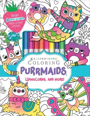 Kaleidoscope Coloring: Purrmaids, Llamacorns, and More! [With Marker] by Editors of Silver Dolphin Books