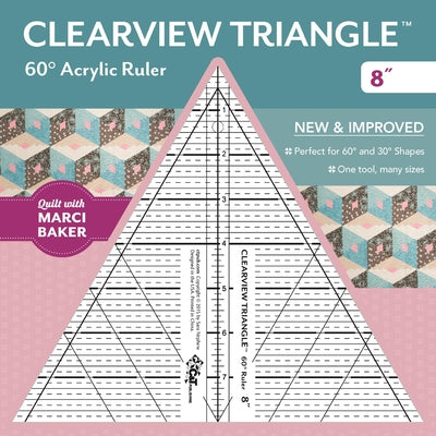 Clearview Triangle(tm) 60ｰ Acrylic Ruler--8 by Nephew, Sara