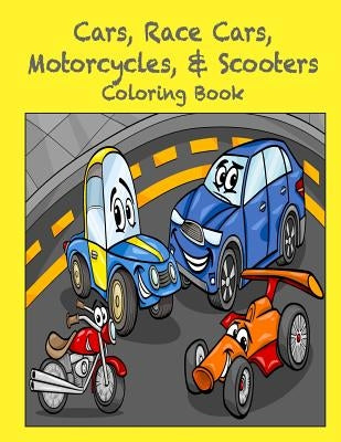 Cars, Race Cars, Motorcycles, & Scooters Coloring Book by Brown, Mary Lou