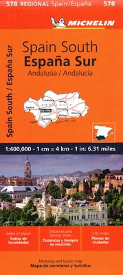 Spain: Andalucia Map 578 by Michelin