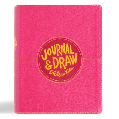 CSB Journal and Draw Bible for Kids, Pink Leathertouch by Csb Bibles by Holman
